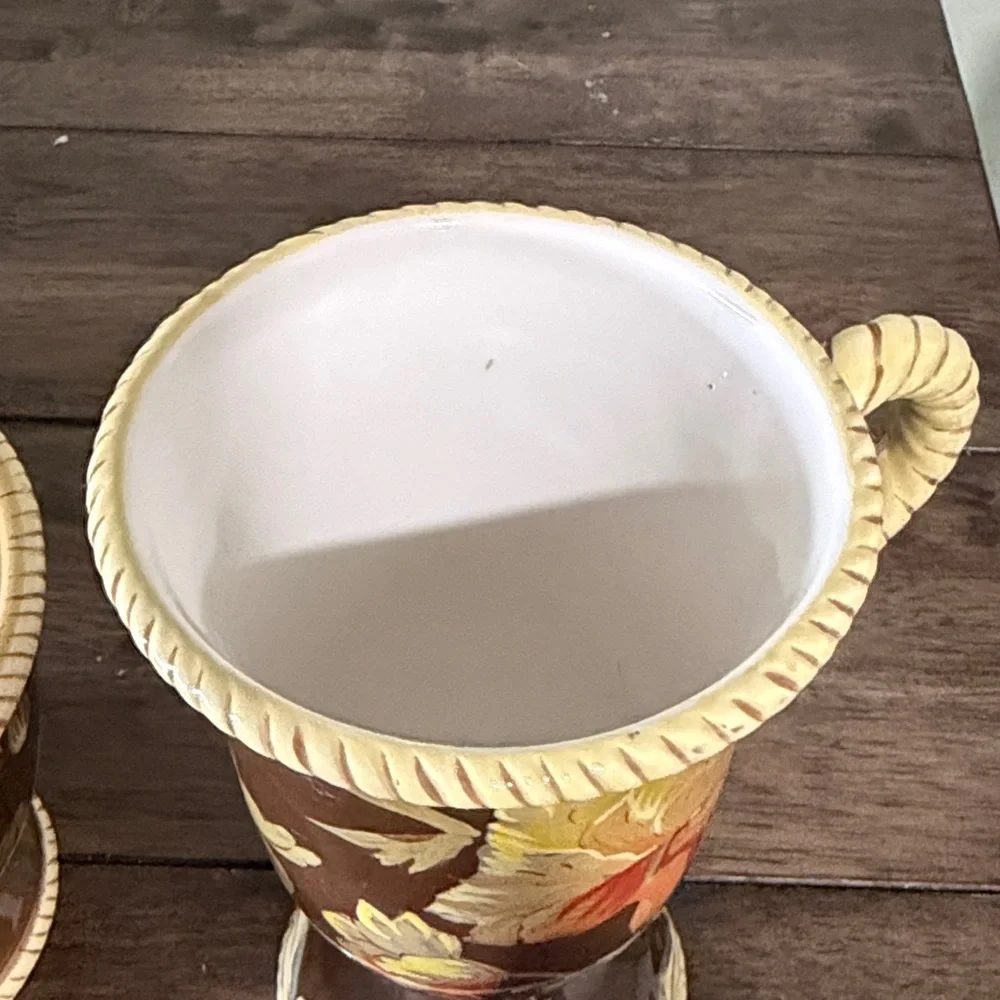 Certified International Savannah Raymond Waites Floral Bowl & Mug Set Brown